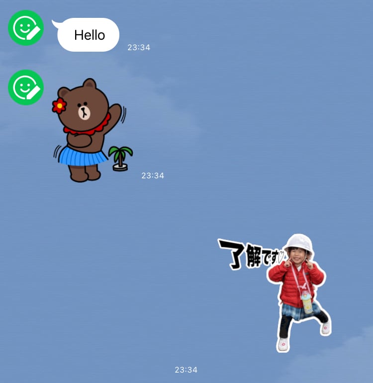 ペットやお子様の写真で動くLINEスタンプ作ります 動くラインスタンプ8個！スタンプショップから買うだけ！ イメージ2