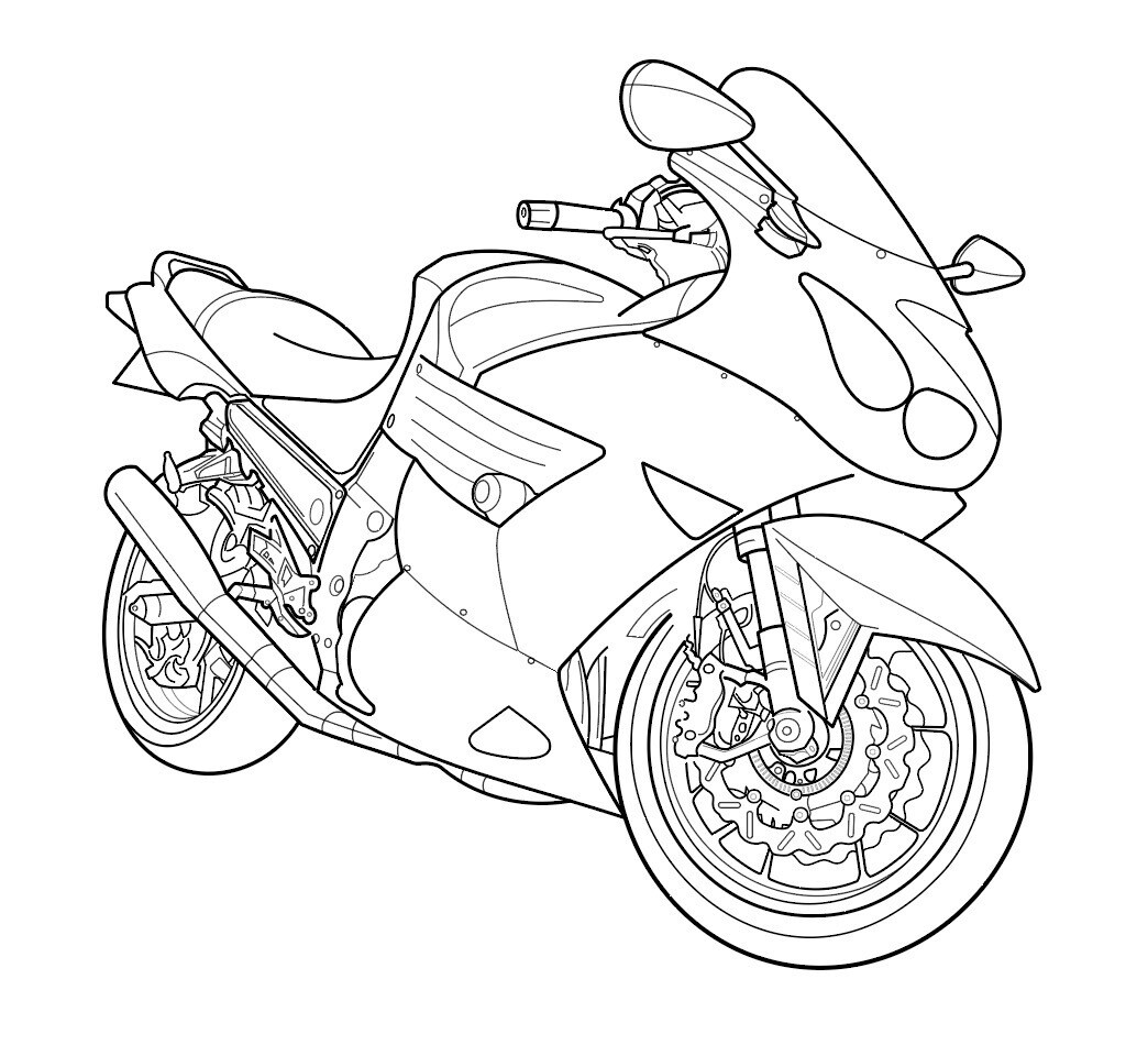 愛車の旧車バイクをモノクロ線画イラストにします 青春を駆け抜けた愛車を、一生残るモノクロ線画に！ イメージ1