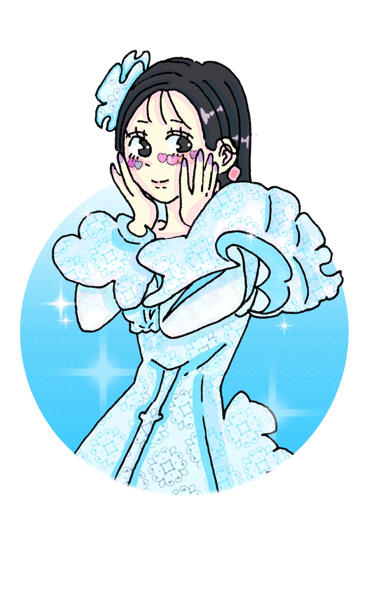 アイコンイラスト描きます 色々なタッチでキラキラアイコン描きます〜 イメージ1