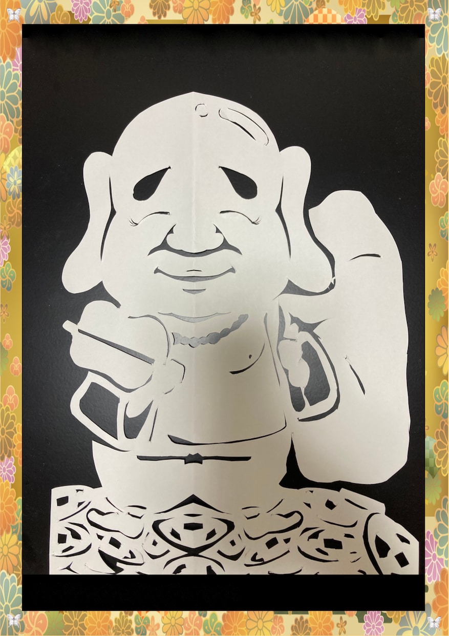 安産祈願　開運切り絵 ～花房銀蝶がお切り致します 福を呼び込む紙切り師　花房銀蝶です イメージ1