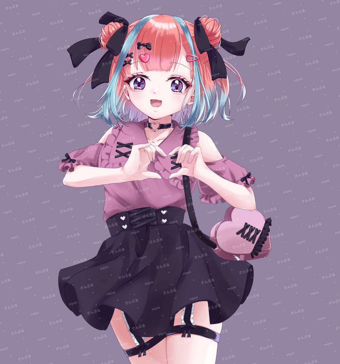 アイコン・サムネ・歌みた・配信用イラスト描きます 女の子キャラやかわいい世界観表現します！ イメージ2