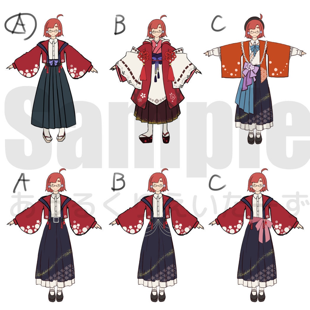 3面図制作します 3Dモデリングに最適！Vtuber、VRchat向け イメージ1