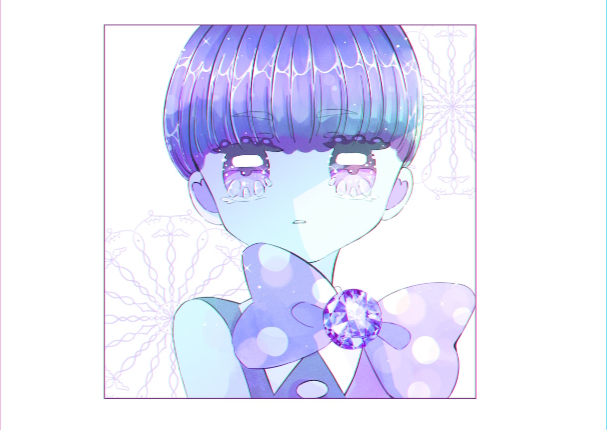 商用利用可！アイコン映えする可愛いイラスト描きます キラキラ個性のある凛としたゆめかわイラストをお届けします。 イメージ4