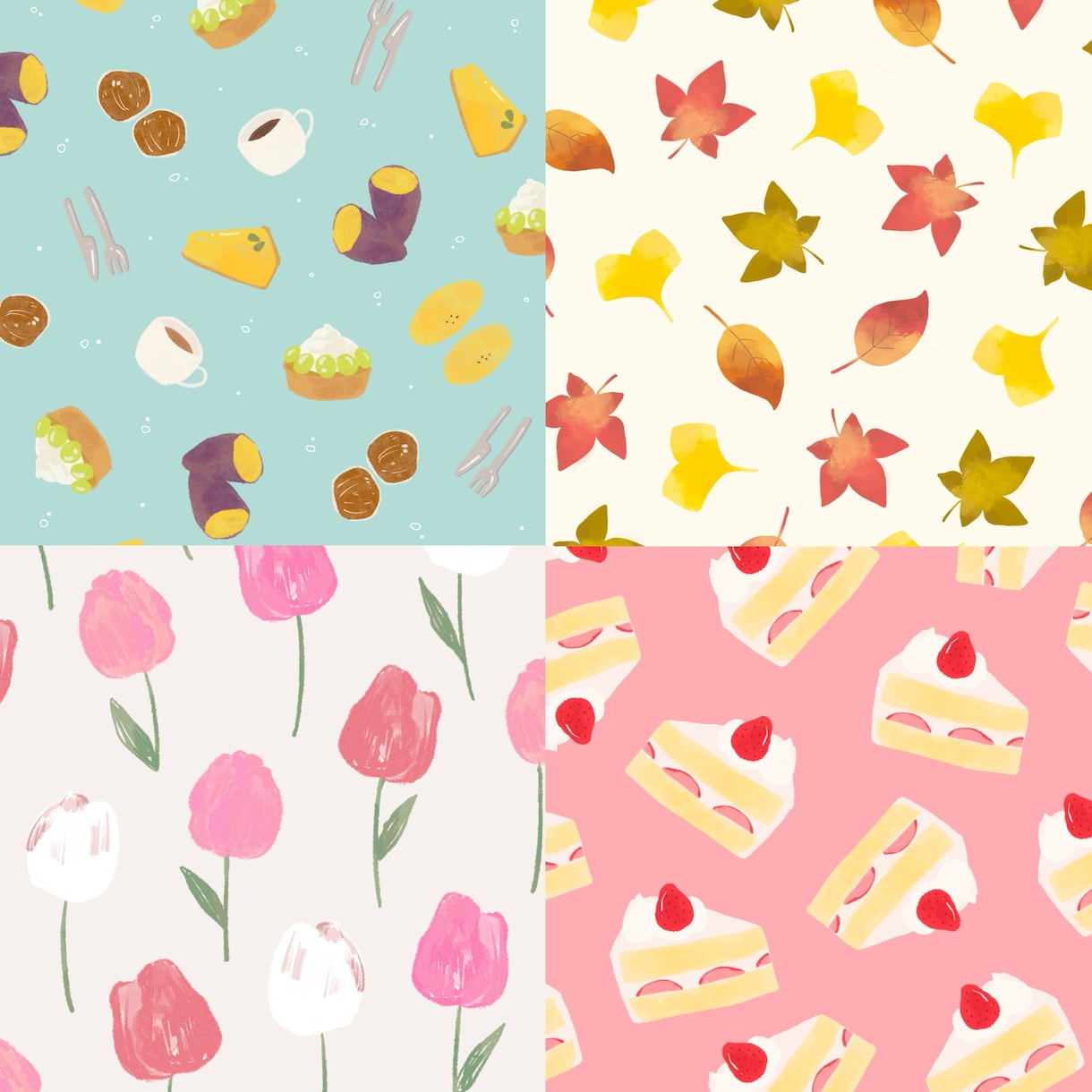 背景模様・パターン描きます 待ち受けや背景などにお使い頂けます イメージ1