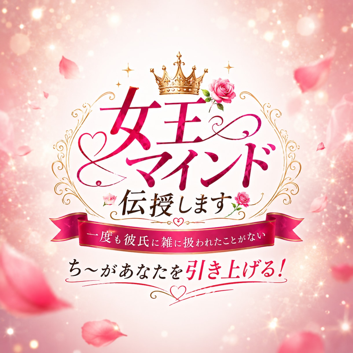 雑に扱われる恋愛は終了！女王マインド伝授します 一度も彼氏に雑に扱われたことがないち～があなたを引き上げる！ イメージ1