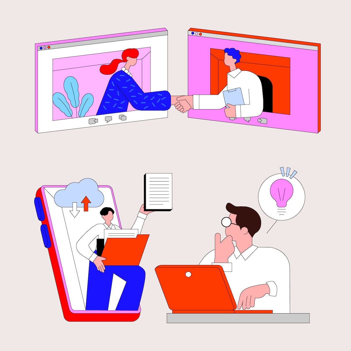 ミニマル&カラフル！目を引くイラスト作ります ライフスタイルを楽しく表現。Webやパッケージにも。 イメージ6