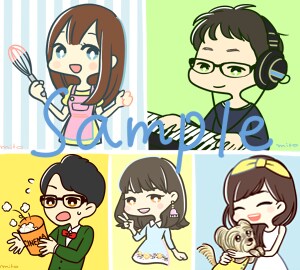 あなただけのデフォルメイラストを描きます ◆似顔絵からオリジナルまで、アイコンやプレゼントにも◆ イメージ3