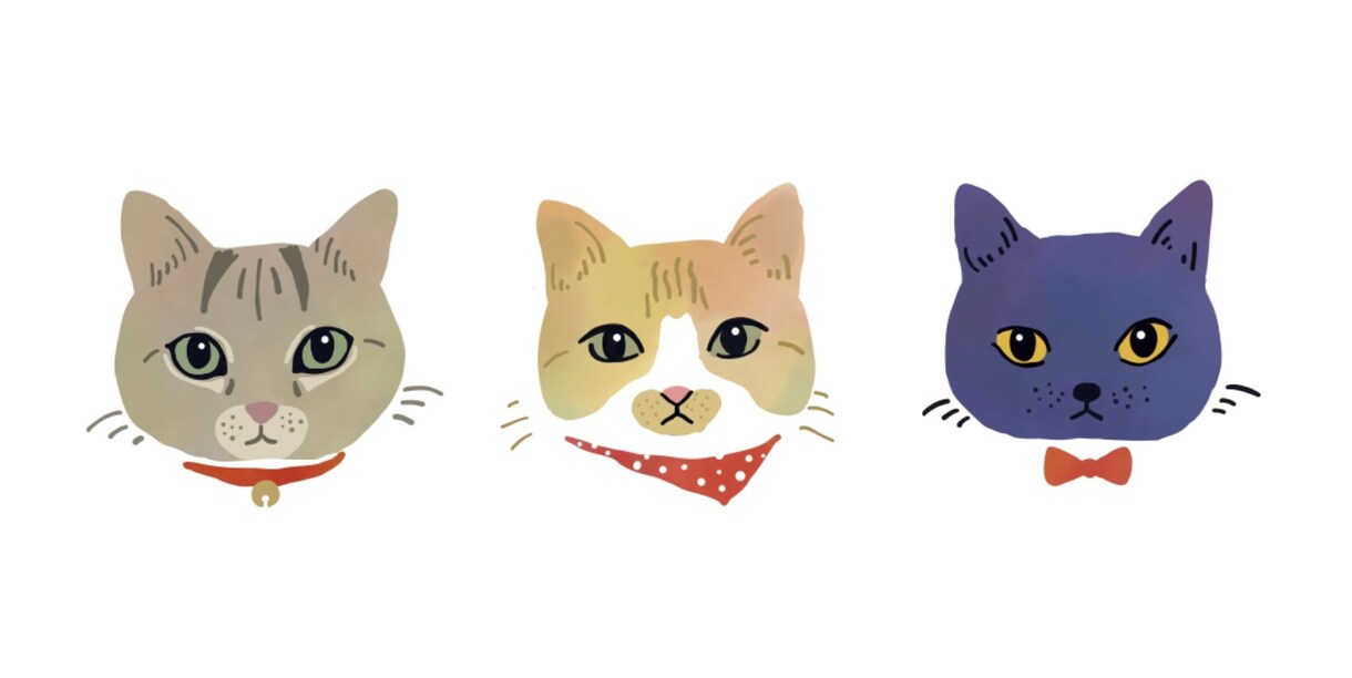 ペットと飼い主さんの似顔絵を描きます お顔のみなので、アイコンやオリジナルグッズに利用可能です！ イメージ1