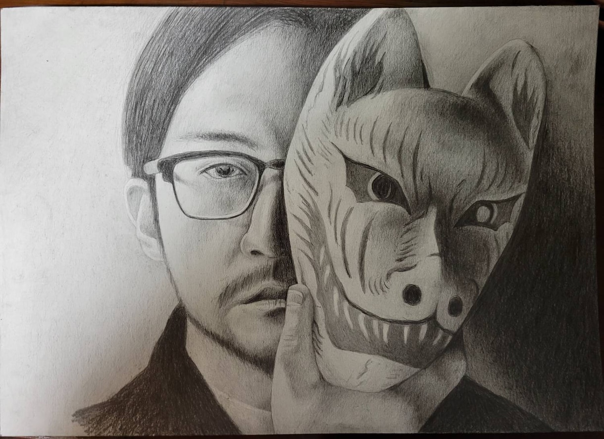人物、ペット似顔絵作成します 細密鉛筆模写！SNSや名刺等にご活用ください イメージ1