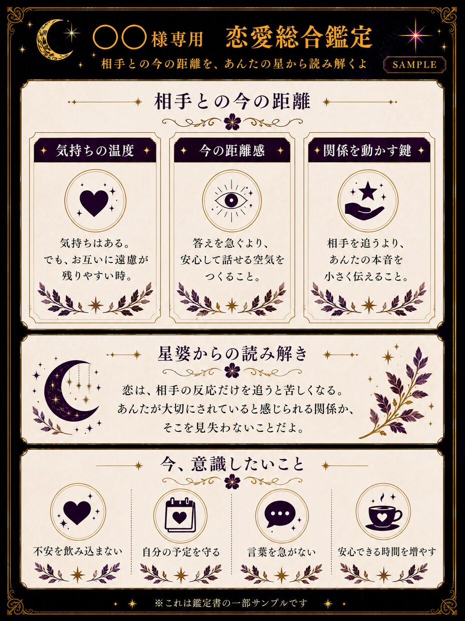 九星気学であんたの恋の悩みをズバッと鑑定します 優しいだけの占いはしない。恋に迷うあんたを婆が導くよ イメージ4