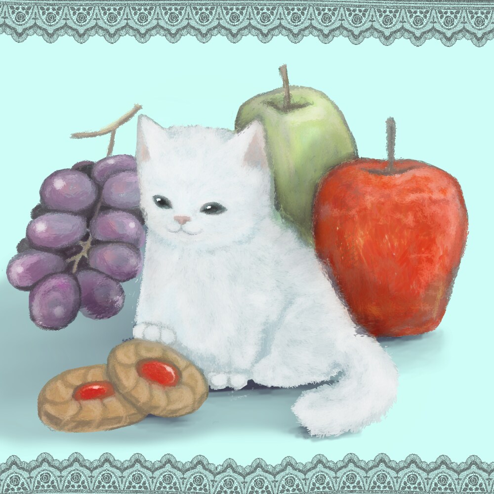 ペットの似顔絵、お好みのイラスト描きます 花と猫のマッチしたイラストはいかがですか？ イメージ3