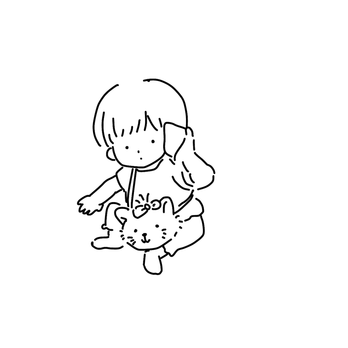 ゆる〜〜〜い似顔絵お描きします 即日納品♪♪ゆるゆるのシンプル似顔絵をお描きします♪♪ イメージ3