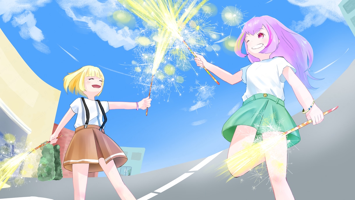 歌ってみた・オリジナル曲等のMVイラスト描きます 素敵な動画になりますよう、頑張ります！ イメージ10