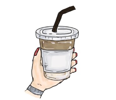 簡単なコーヒーや、フードのイラストを描きます カフェっぽい感じで、簡単な手描きのイラストを描きます イメージ2