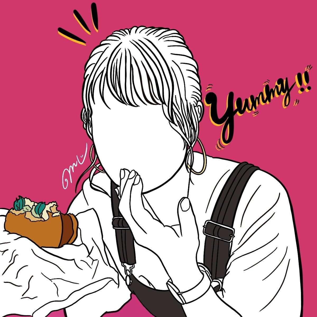 線と文字で韓国風イラスト描きます 様々な用途に合わせてあなただけのイラスト！ イメージ5