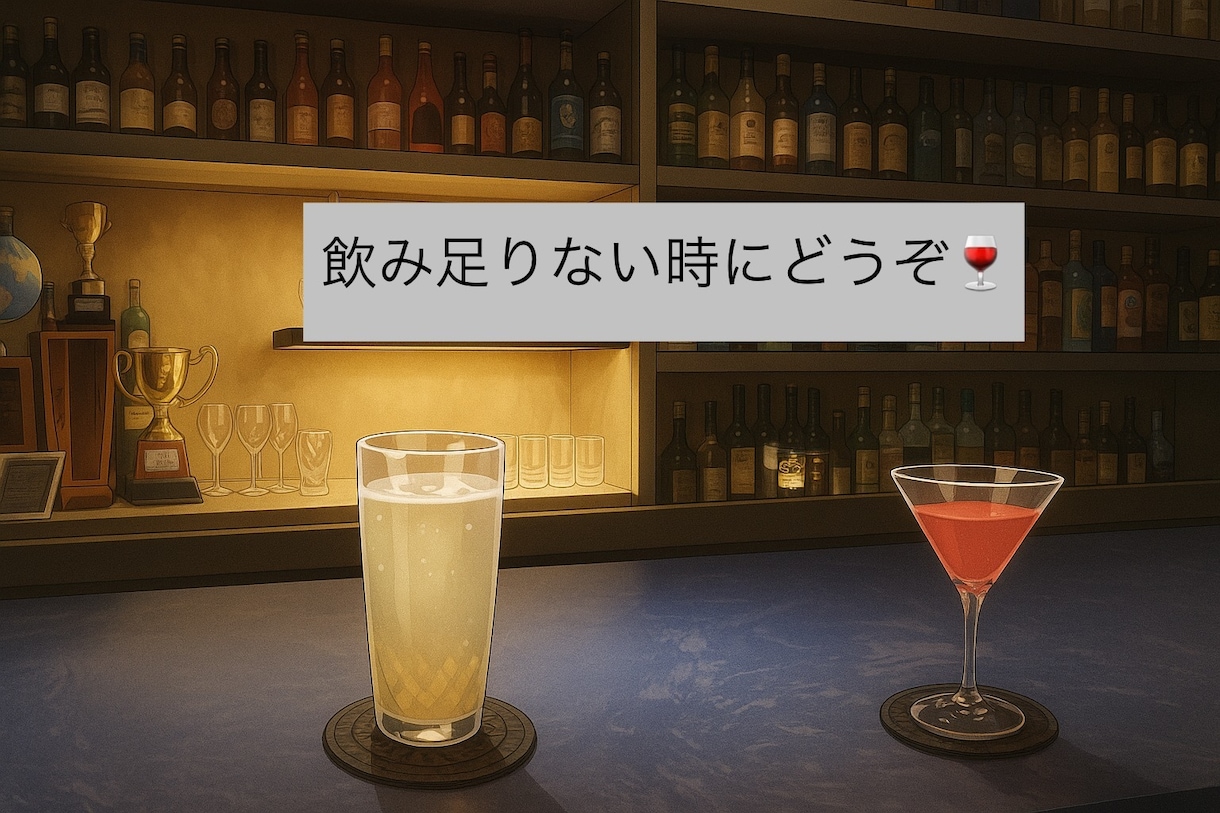 男女OK✻あなたの友達・飲み友達になります 雑談※お悩み※飲み友達※飲んで楽しくなんでもお話ししましょ イメージ3