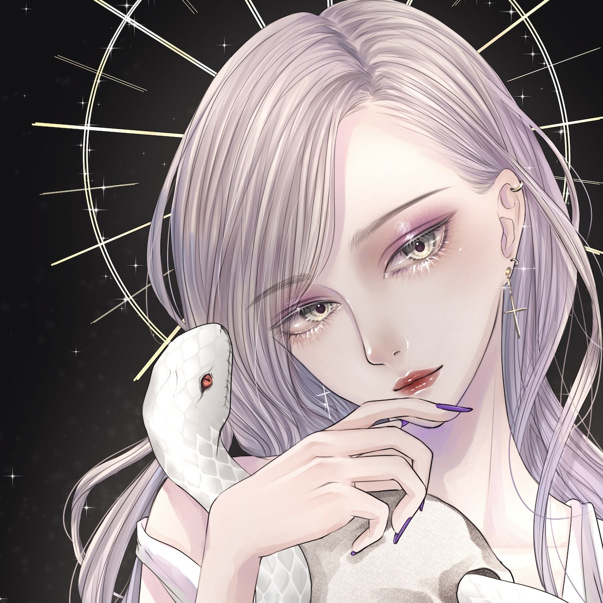 あなただけの特別なイラスト描きます 【SNS映えの美麗アイコン！利用オプション可！】 イメージ1
