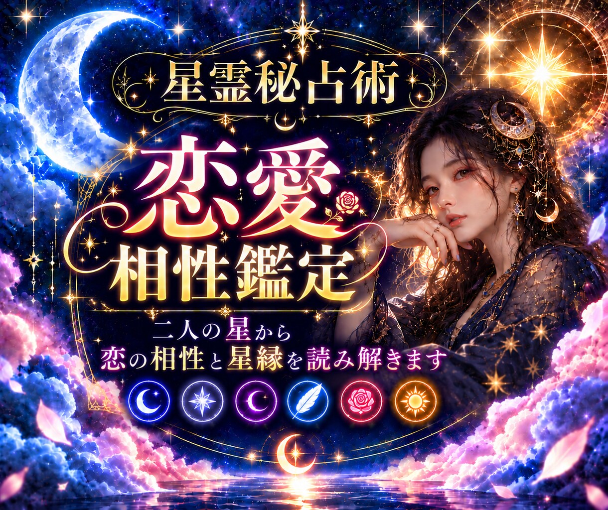 二人の星から恋愛相性と「星縁」を読み解きます 六星霊から惹かれ合う理由や二人の絆を紐解きます イメージ1