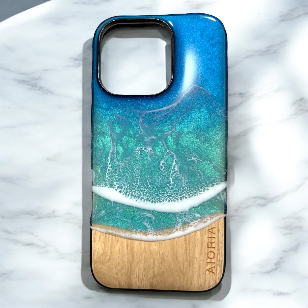 海レジン　ハワイアンスマホケース作成します あなたの手元にやすらぎの海をお届けします イメージ3