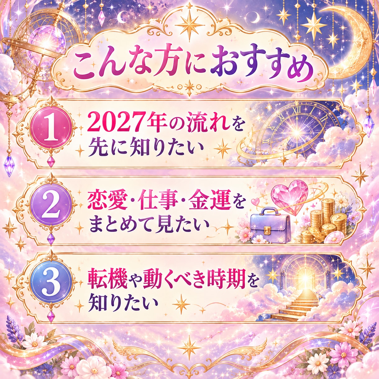 2027年｜12ヶ月の運命と転機を霊視します 【12ヶ月の月別鑑定】2027年の運命と転機を読み解く イメージ5