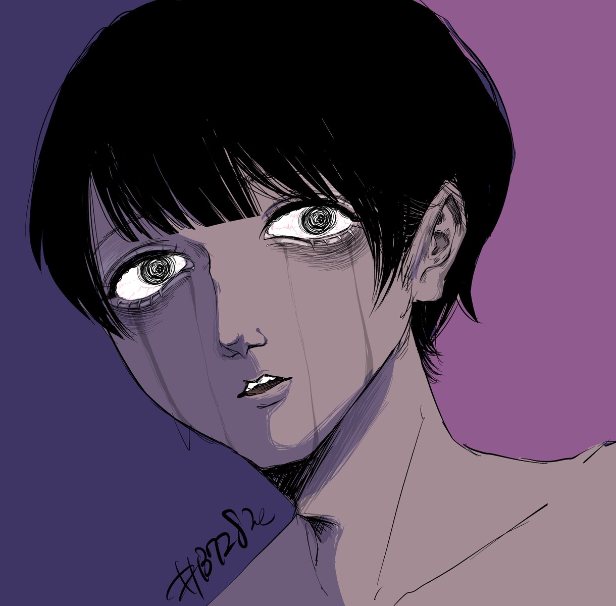 SNSなどに使えるオリジナルのアイコンを制作します ダークな美しいイラストを早めにお届けします！ イメージ2