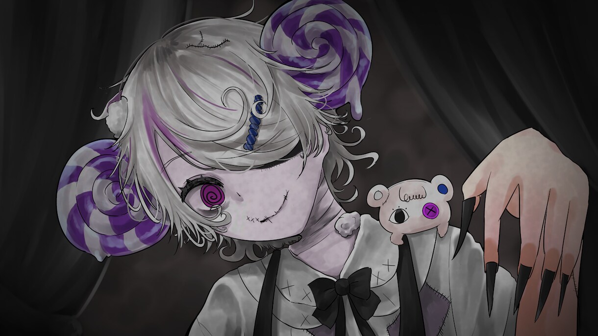 歌ってみたや1枚絵などのイラストを描きます イメージに合わせたイラストを制作します。 イメージ6