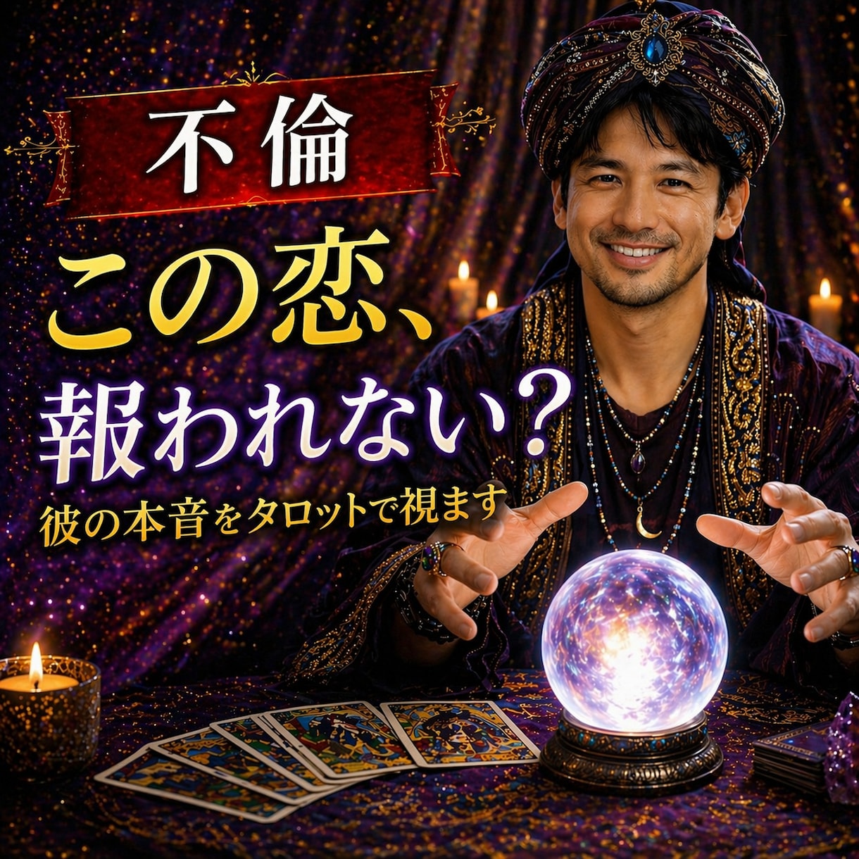 彼の本音をタロットで視ます 【特別サービス中】このままの関係で良いのか迷っている女性へ イメージ1