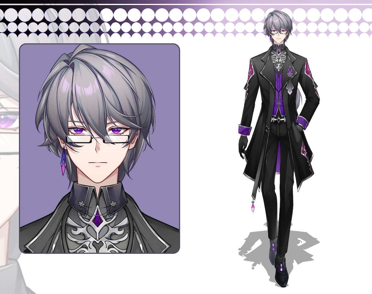 男性Vtuber向け、Live2D制作を承ります メンズ専用！おじキャラから美男まで男性キャラ幅広く対応可能！ イメージ8