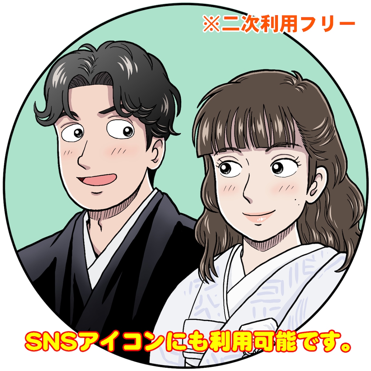 結婚式・披露宴用の似顔絵ウェルカムボード制作します ゲストが思わず写真を撮る☆SNS映えする一枚に仕上げます！ イメージ6