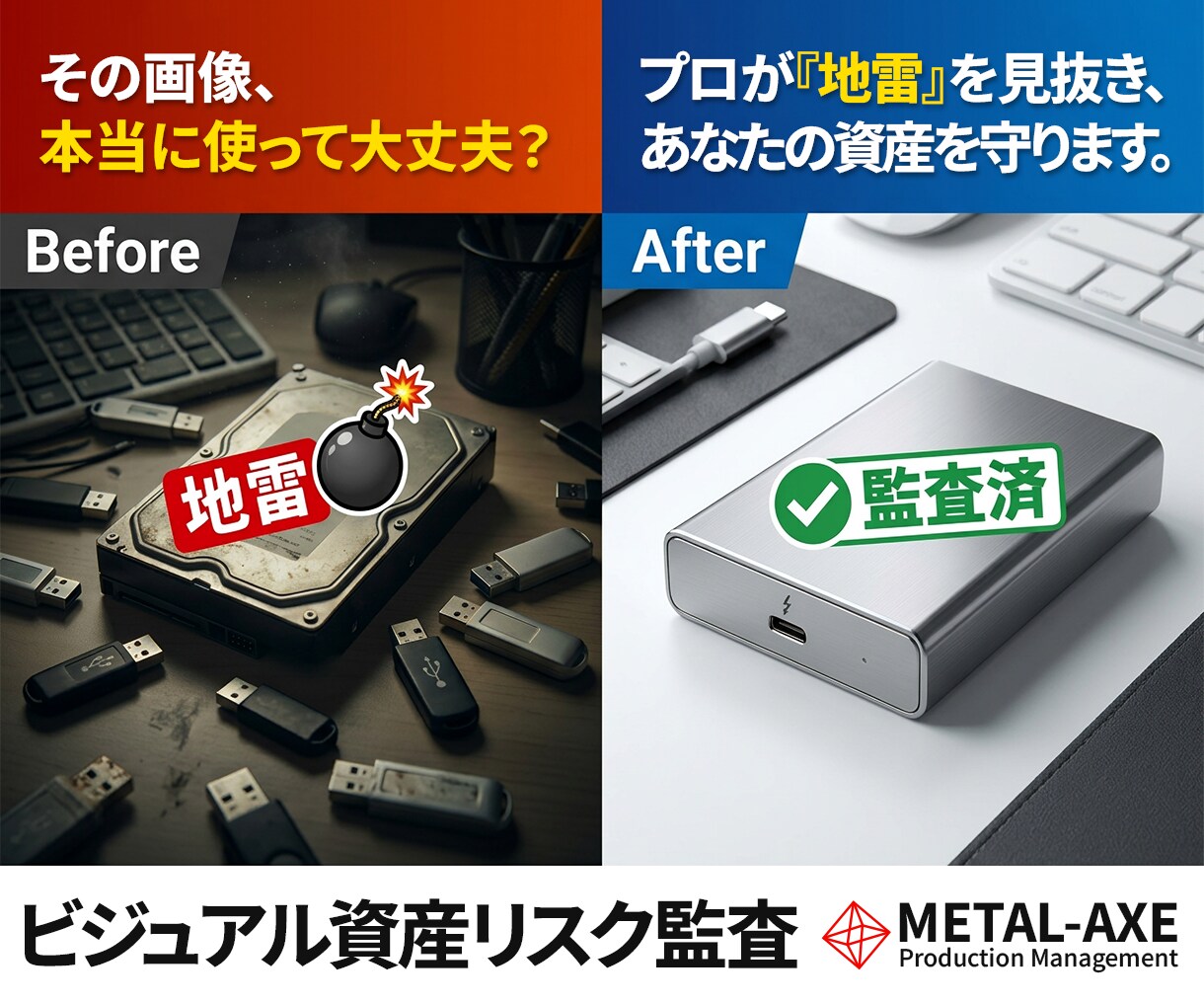 貴社のビジュアル資産のリスク監査・権利鑑定をします 20年超の品質管理実績に基づく鉄壁のビジュアル監査 イメージ1