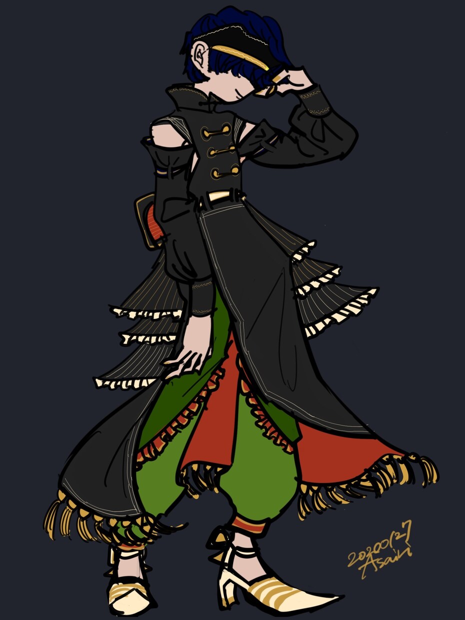 オリジナル衣装でキャラを描かせていただきます ちょっと変わったオリジナル衣装を描きます。 イメージ3