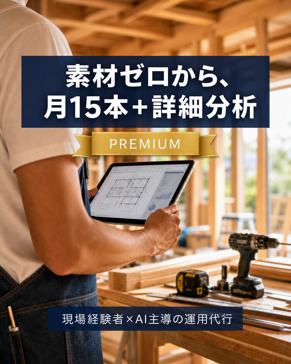 素材ゼロからInstagram月15本代行します 素材ゼロから月15本、AI×現場経験者が本格運用 イメージ1