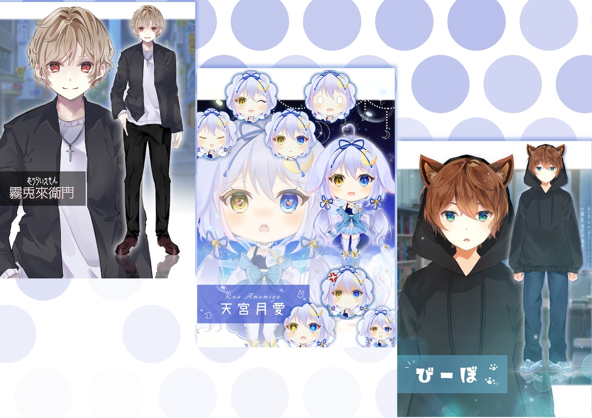 VTuber制作、デザインからモデリングも出来ます 企業V実績あり。パーツ分け可能！IRIAM活動にも！ イメージ4
