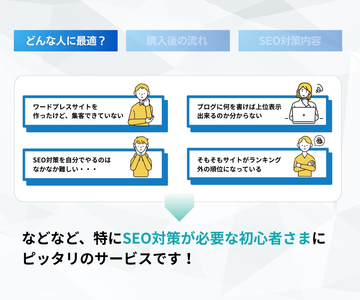 ワードプレスサイトのSEO対策（内部）を行います SEO対策のアドバイス含！オプションで記事作成も可能 イメージ2