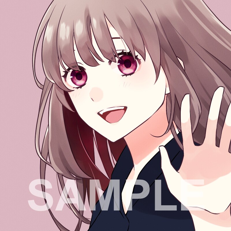 かわいいポップめなSNSアイコンイラスト作成します 女の子のイラストおまかせください！ イメージ1