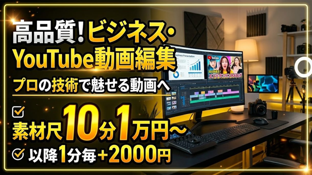 高品質！ビジネス・SNS動画等を編集いたします 丸投げOK！丁寧なヒアリングで、あなたの想いを形にします イメージ1