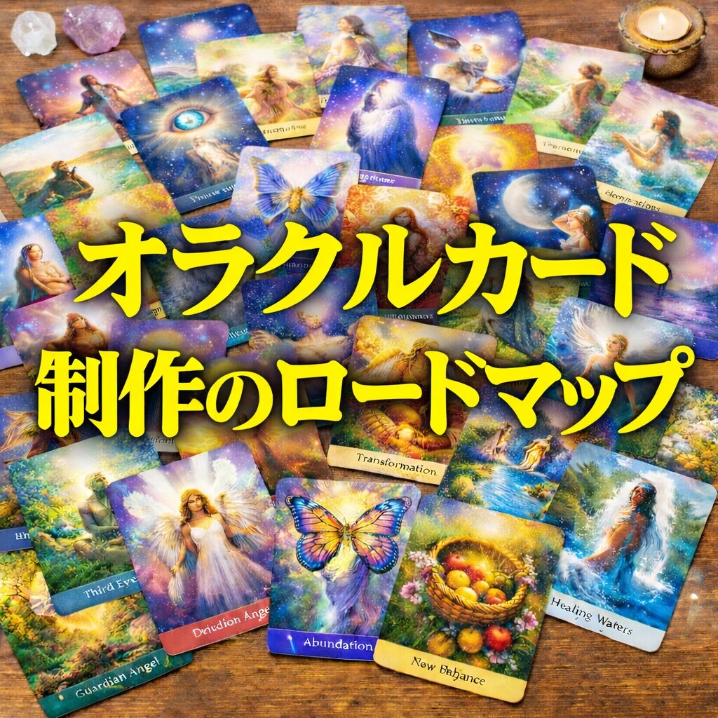 チャット対応★オラクルカード制作を応援します オリジナルオラクルカード制作の為のロードマップです イメージ1