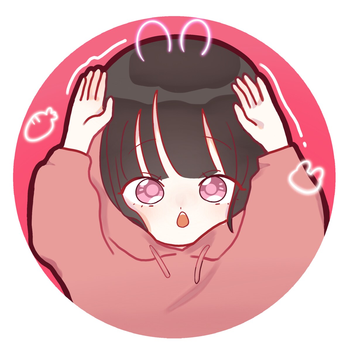 SNSのアイコンや、グッズのイラストなどを描きます ポップなミニキャラ風味のイラスト イメージ1