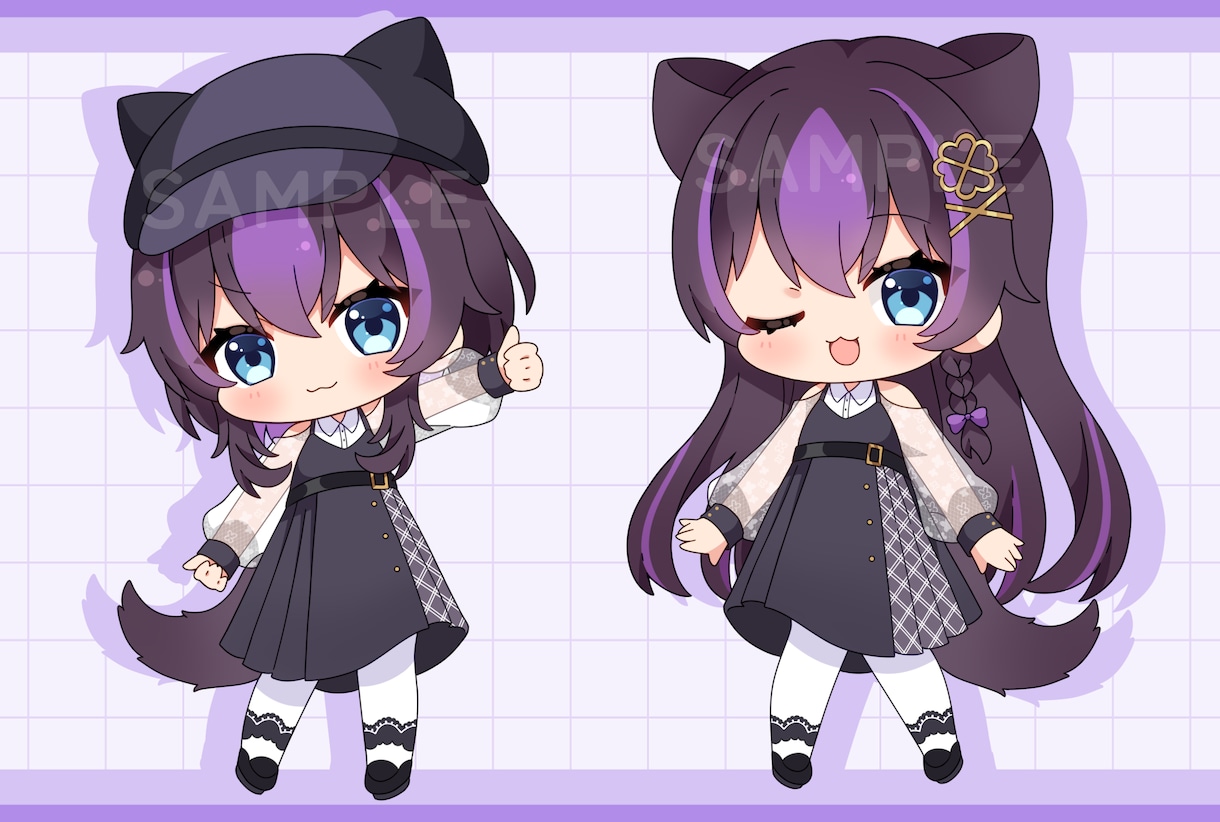 商用利用OK♪可愛いミニキャライラスト描きます Vtuberさんのグッズなどに！ イメージ5