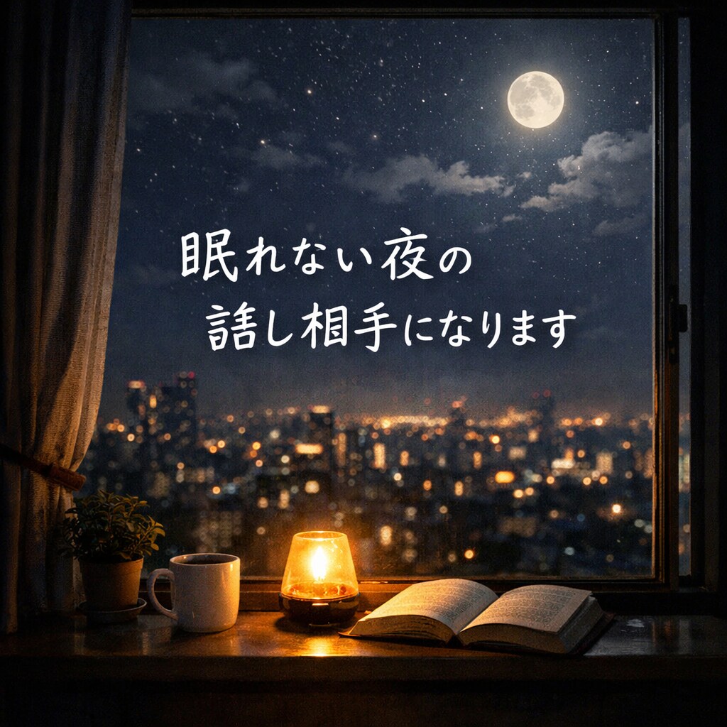 夜20時〜 通話でゆっくり雑談・愚痴聞きします 眠れない夜の話し相手になります イメージ1