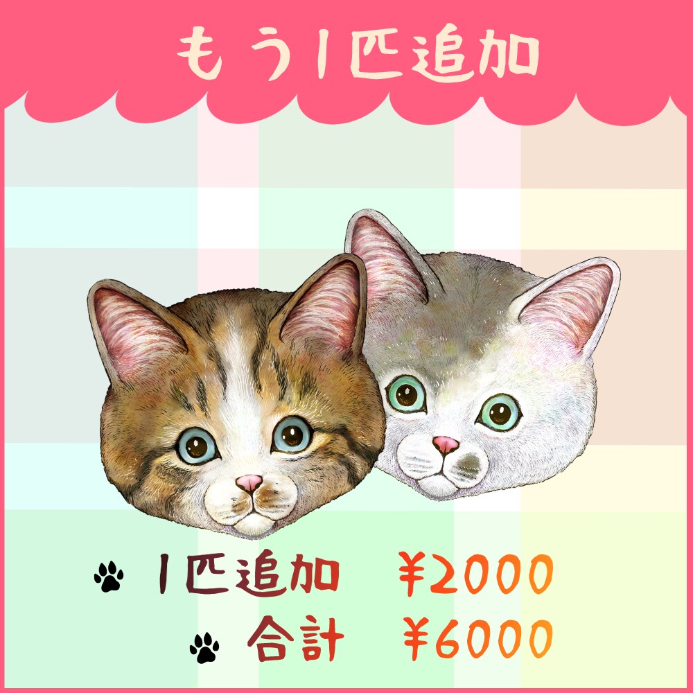 あなたのお家ニャンコ描きます 自慢の愛猫ちゃんで、オリジナルアイコン作りませんか？ イメージ3