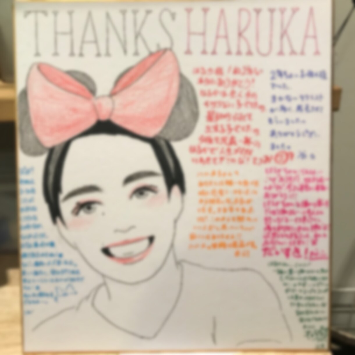 即対応！色紙に似顔絵描きます 思い出の写真や大切なあの人を…手書きでいつでも見られる状態に イメージ5