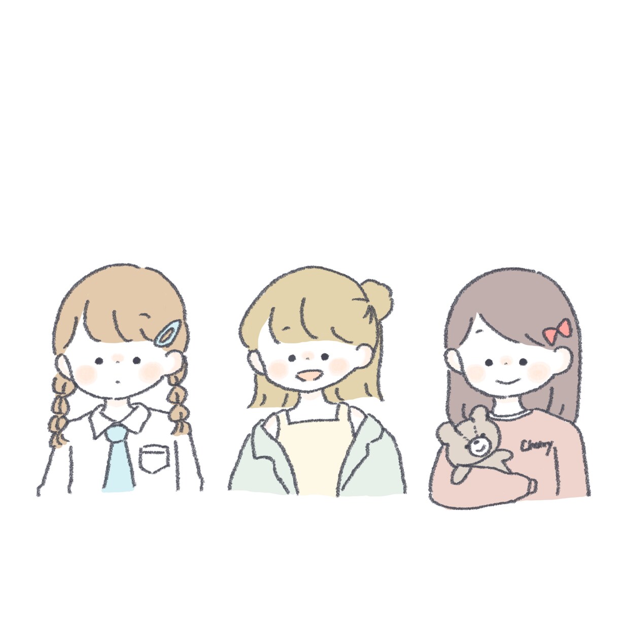 ほっこり可愛いイラスト　作成いたします アイコンやプレゼント用等のイラストオーダー承ります！ イメージ1