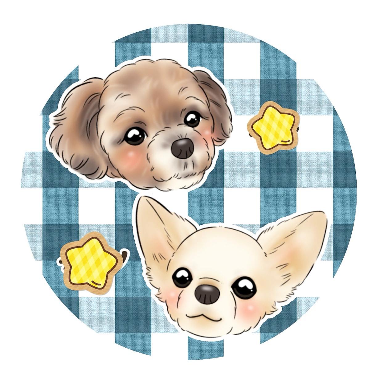 大切なペット(犬 猫 うさぎ 等)の似顔絵描きます かわいいく優しくあたたかい似顔絵です。家族と一緒にもどうぞ♩ イメージ2