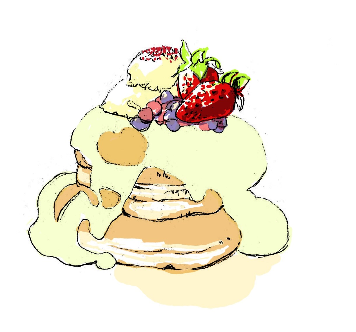 女性ウケ抜群！！オシャレな食べ物イラスト描きます カフェメニューや名刺、広告などにどうぞ♪ イメージ5
