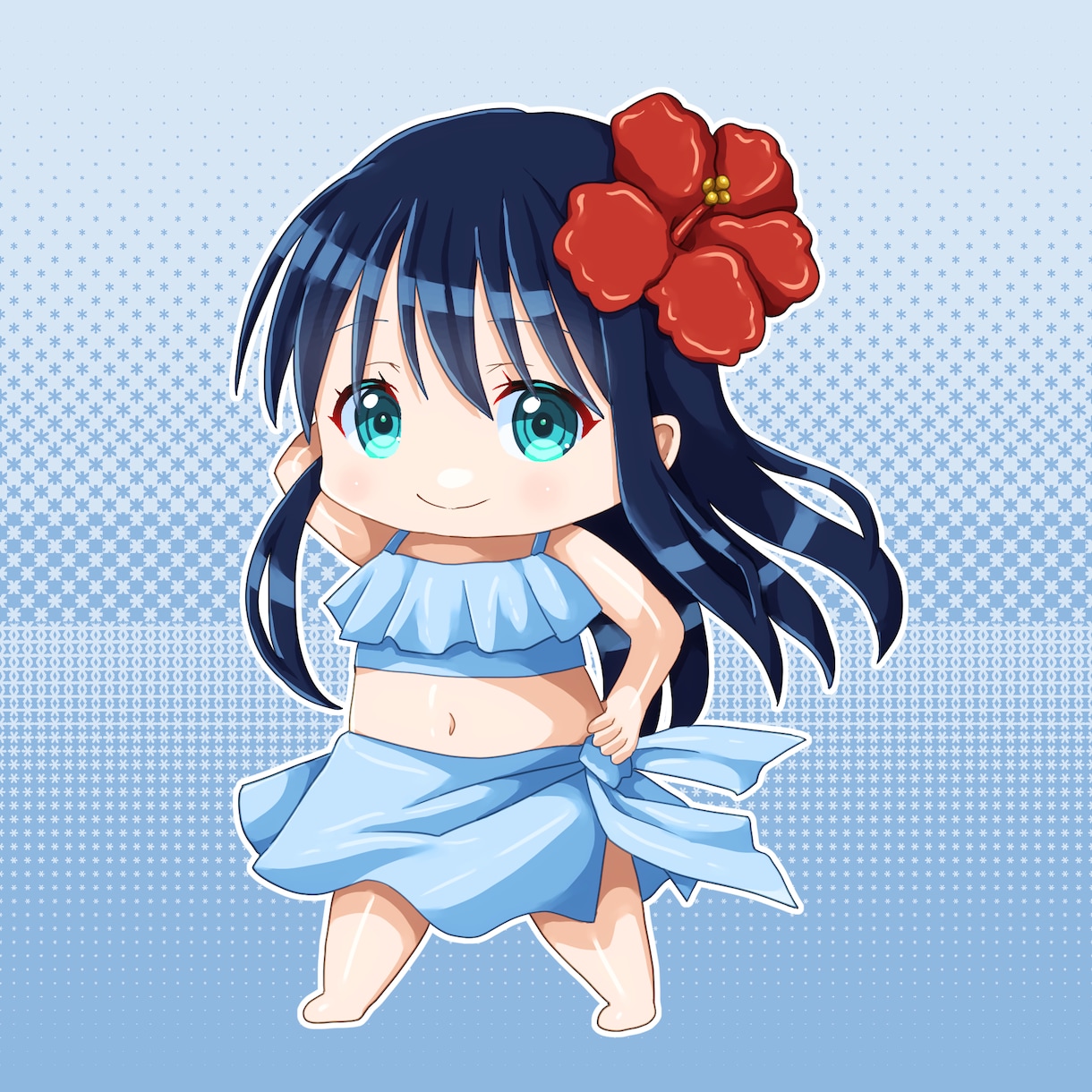 キャッチーなちびキャラSNSアイコン描きます 可愛いキャッチーな女の子のアイコンで人々の心を鷲掴みします イメージ2