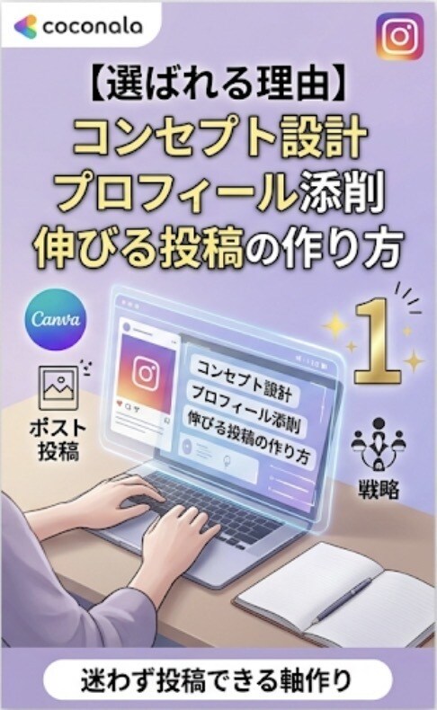 初心者専門のインスタ副業初心者向けコンサルします あなたに合った、ジャンル、戦略を簡潔にお伝えします。 イメージ2