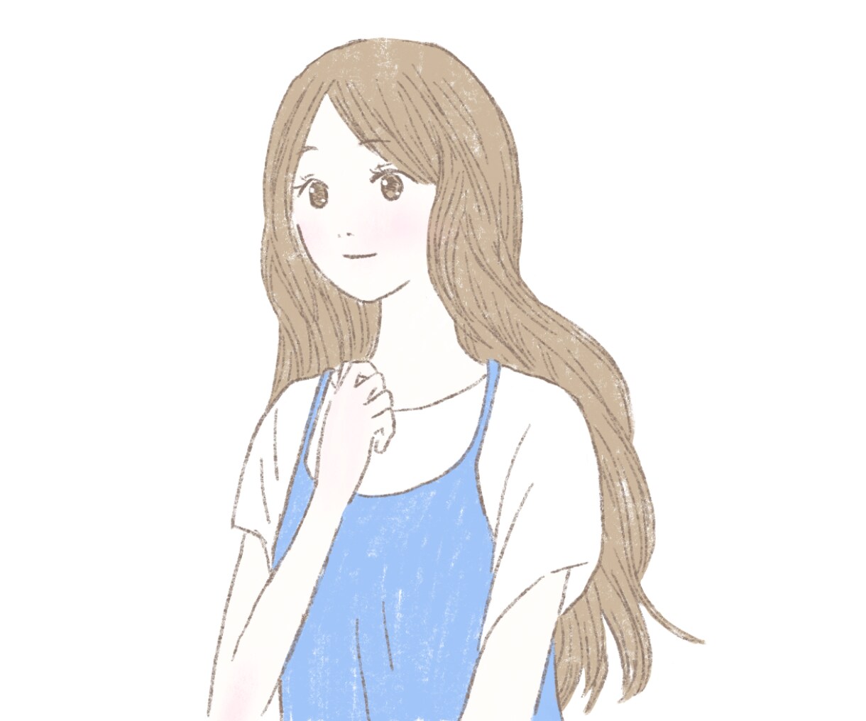 ふんわりかわいいアイコンお描きします おしゃれでシンプルなイラスト！SNSやブログに！ イメージ1