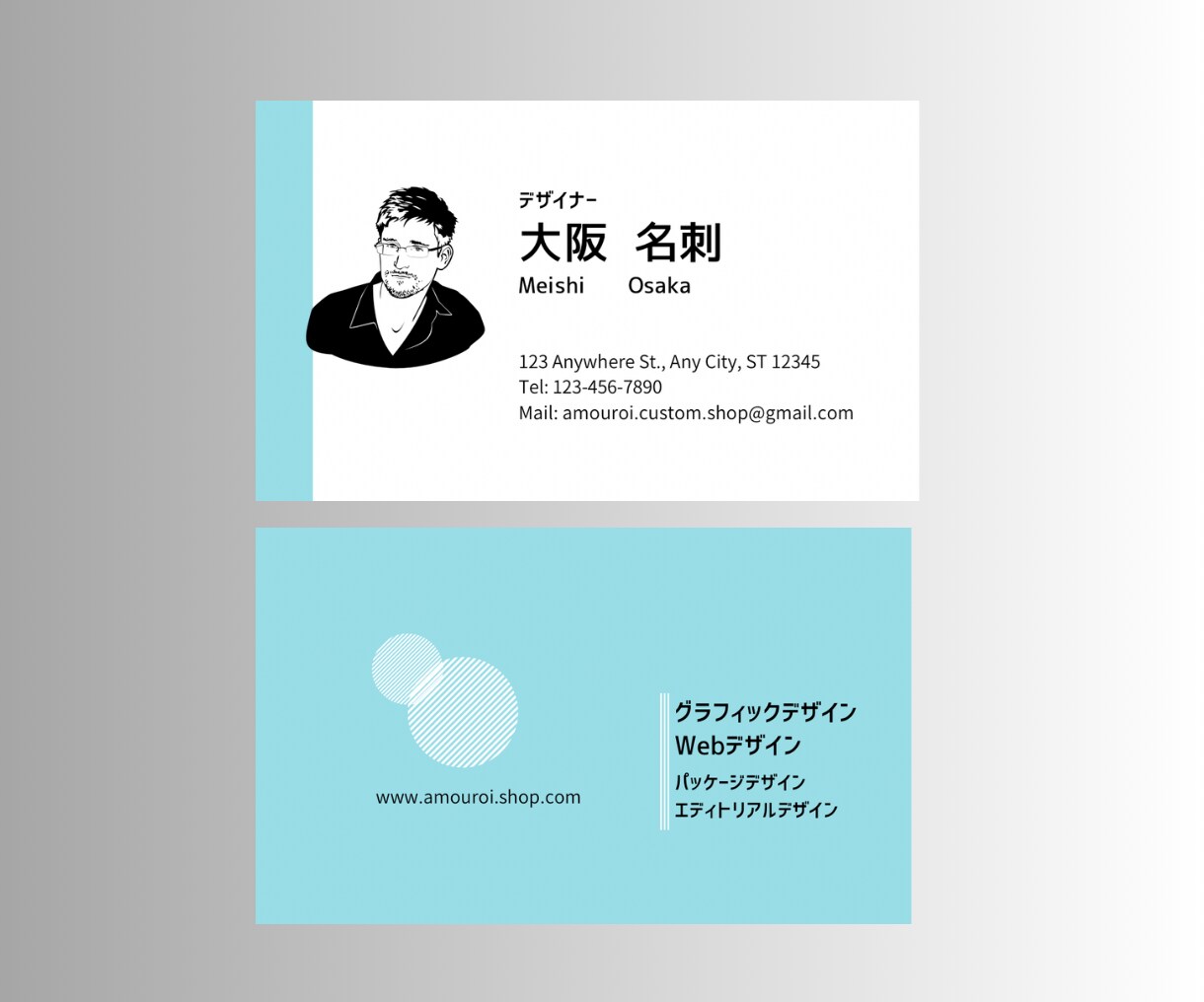 修正無制限!コスパ◯オーダー名刺お作りします 印刷対応!シンプル〜こだわりハイクオリティ名刺 イメージ5