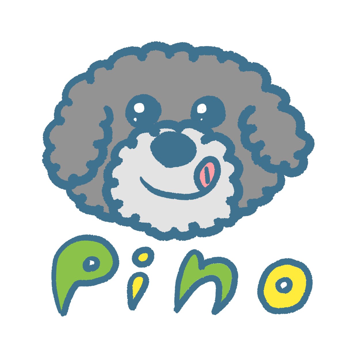 わんちゃんのアイコン描きます 大好きなワンコの顔をイラストにします！ イメージ1